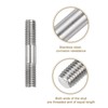 sourcing map 10Pcs M8x40mm 304 Stainless Steel Double End Threaded
