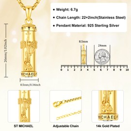 Friggem Cremation Jewellery Necklace 925 Sterling Silver Ash Pendant Women's Ash Memorial Jewellery Cats and Dogs Pets Mum and Dad Family Ash Special Gift, Sterling Silver