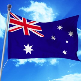 DELAYNOMORE77 Australian Flag Australia National Flag Polyester Fiber 3x5 Feet Bright Colors And Anti-ultraviolet Fade Indoor Outdoor Banner