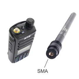 GRA-RH795 SMA 70-1000MHz Wide-Band Handheld Telescopic Scanner Antenna, 7.67" to 45.27"