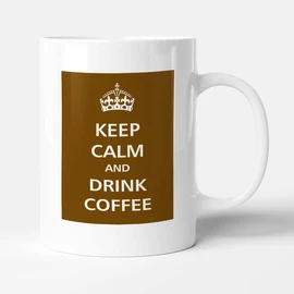 Victorian Printing Co - Keep Calm - and Drink Coffee, Ceramic, 11fl.oz.