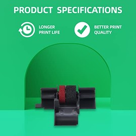 3 Pack Compatible Calculator Ink Ribbon for IR-40T,IR40T,CP13,MP-12D,PR42 - Replacement for Sharp EL-1750V,EL-1801V,Casio HR-100TM,HR-170RC,Canon P23-