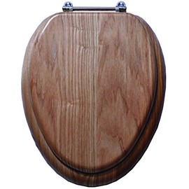 Toilet Seat Natl Oak Fnsh 19in
