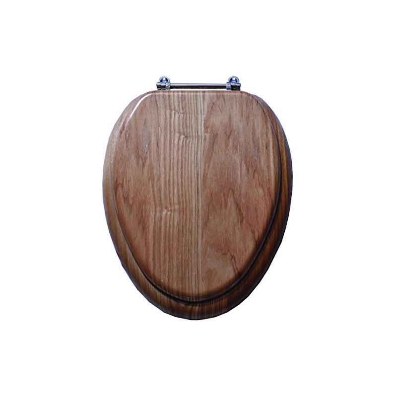 Toilet Seat Natl Oak Fnsh 19in