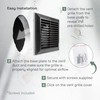 Vent Systems 100mm Outdoor Vent Cover - Bathroom Exhaust Vent