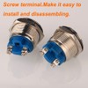 Gebildet 2pcs 22mm Latching Push Button Switch 12V/24V/125V/250V/5A Screw Type