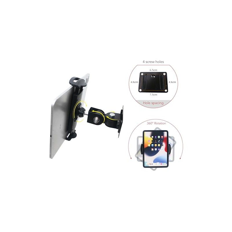 Soporte de pared para tablet, diseño giratorio, ajuste arbitrario, multiángulo,