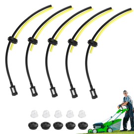 Universal Benzinfilter Kit,5pcs Benzinschlauch Dichtung,Benzinfilter Ersatzteile Kit,Universal Kraftstoffleitung,Primer Bulb,Gummitülle Dichtung,für Freischneider,Trimmer,Mower,Heckenschere