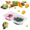 Wanfoou 20 PCS Double Compartment Condiment Container With Lids -