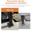 4 Pack Deck Post Skirt Trim 4X4IN Black, Aluminum Porch