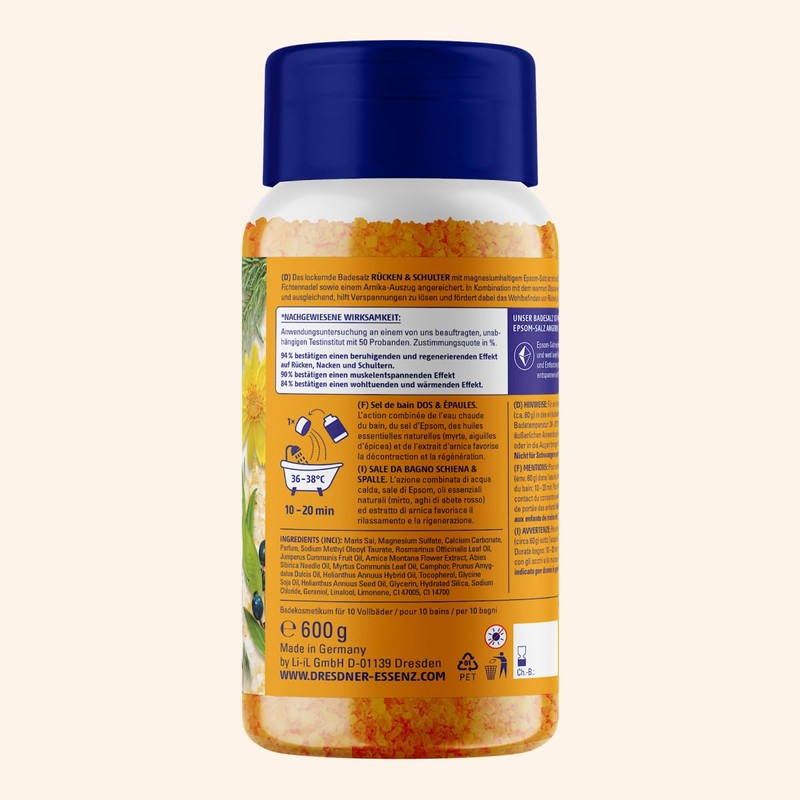 Dresdner Essenz Bath Salt Back & Shoulder 600 g Bath
