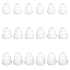 SNHTLS 9 Pairs Earbud Tips Replacement Earbud Tips Earbud Replacement Tips Triple Flange Earbud Tips Conical Ear Tips for Earbuds Compatible with 3.8mm-5.5mm Headphone Ear Bud Tips S/M/L