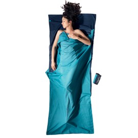 Cocoon Travel Sheet Cotton Sleeping Bag Egyptian Cotton, blue