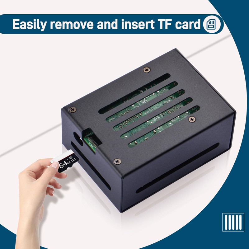 GeeekPi Raspberry Pi 5 Metal Case with Fan, Cooling Fan