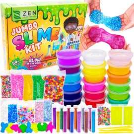Kit de limo de bricolaje para niñas y niños, kit de elaboración de limo con purpurina que brilla en la oscuridad, manualidades, los kits de limo...   