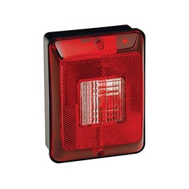 Bargman 34-86-103 Vertical Mount Single Backup Light (Red, Black Base)