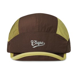 CLAPE 5 Panel Cap Short Brim Baseball Cap with Soft Brim Cycling Cap with Short Brim Quick Drying Running Hat Sports Hat Lightweight Bike Cycling Hat Cycling Hat Under Helmet, BSSD2566-Brown, Unit