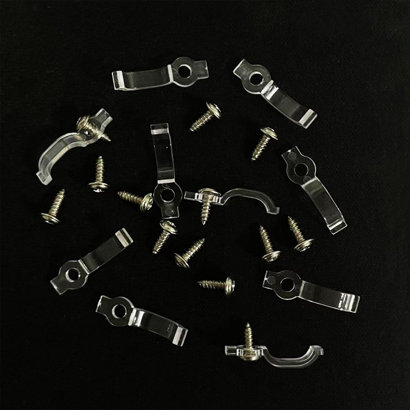 100-Pack LED Strip Mounting Clips - Secure & Easy Installation