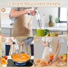 Cordless Immersion Blender Handheld: Powerful Rechargeable Electric Hand Blender, 21-Speed