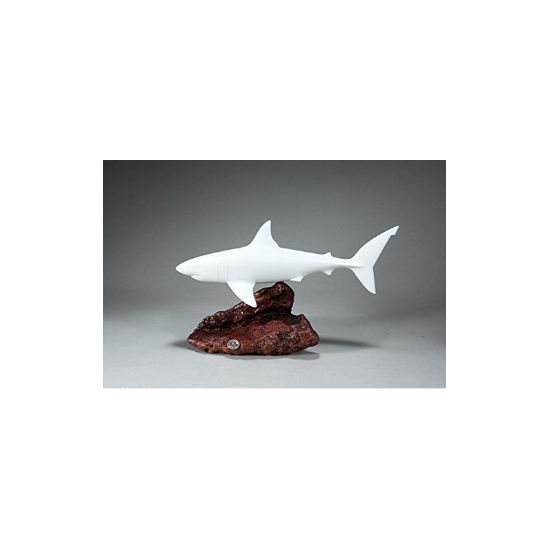 Great White Shark Sculpture by John Perry 15 in long