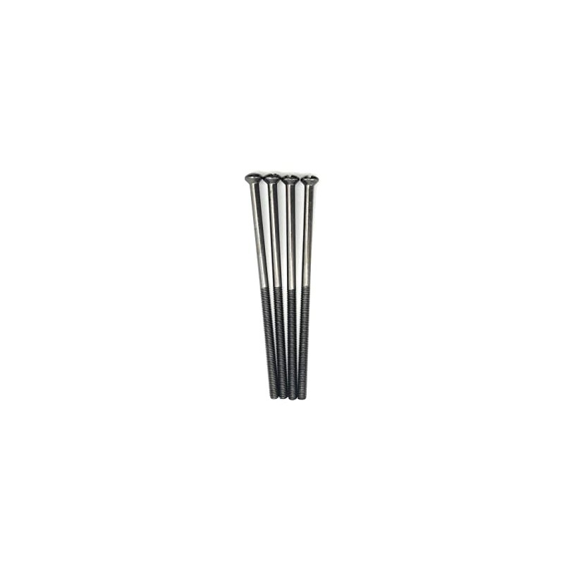 Jones DIY M3.5 Black Nickel Electrical Socket Screws, 75mm, For