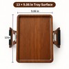 Wooden Sofa Armrest Tray for Living Room TV Time –