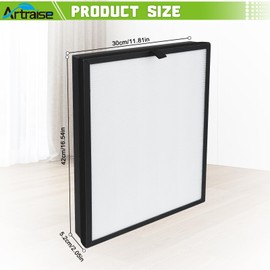 Artraise 400 Replacement Filter for Puroair 2 Pack Puro 400 Filters for Air Purifier HEPA 14 with Activated Carbon
