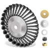 ksdenuov Steel Wire Weed Eater Blades, Universal Weed Eater Attachments,