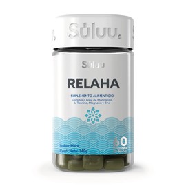 Súluu Relaha | Gomitas Vitaminadas, Alivio del Estrés Acumulado, Sensación de Tranquilidad, Reductor de la Ansiedad | 60 Gomitas | Sabor Mora | Manzanilla, L-Teanina, Magnesio y Zinc | Sin Gluten