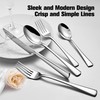 KINGSTONE Silverware Set for 8, 40-Piece Forged 18/10 Stainless Steel