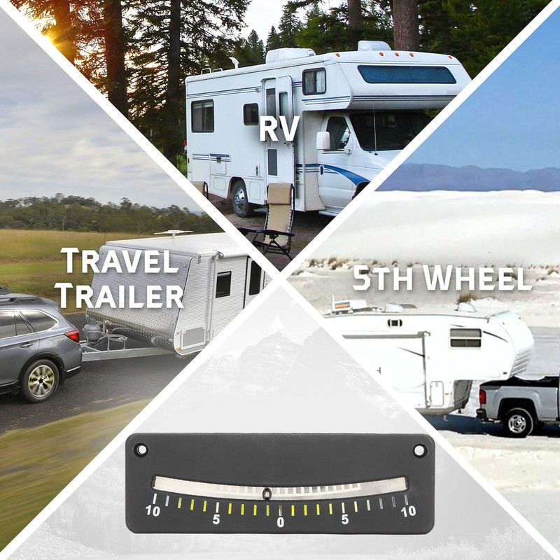 Bubble Level Adhesive 10 Degree Mini Small RV Graduated Leveler