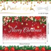 Blulu Christmas Photo Backdrop Fabric Winter Snowflake Christmas Photography Backdrop
