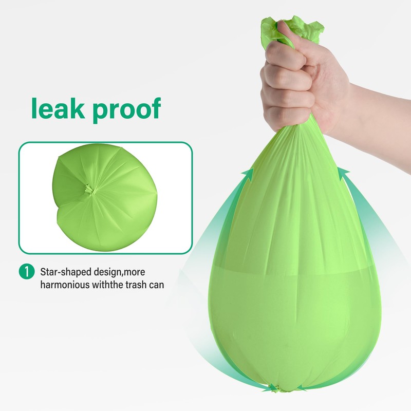 Envfender Compostable Trash Bags 5 Gallon Compost Small Trash Bags