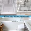 39Inch Shower Threshold Water Dam, Self Adhesive Waterproof Barrier (Clear)
