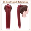 TESS Clip in Ponytail Extension Blonde 26",Hair Extensions Ponytail Synthetic