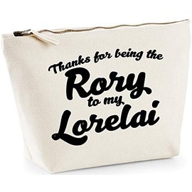 Hippowarehouse Thanks for being the Rory to my Lorelai printed make up cosmetic wash bag 18x19x9cm