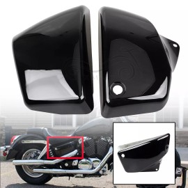 Unbranded Black Left Right Side Battery Cover For Honda VT 1100 Shadow Spirit Sabre 99-08