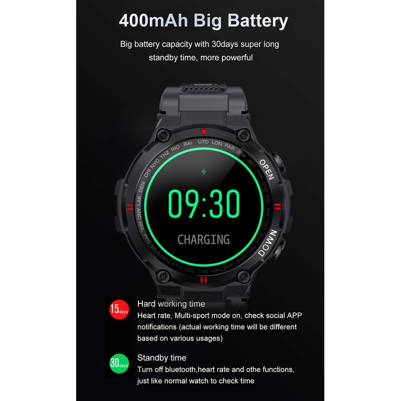 SEDSEY Relojes Inteligentes para Hombres, Actividad, rastreador de Fitness, Reloj