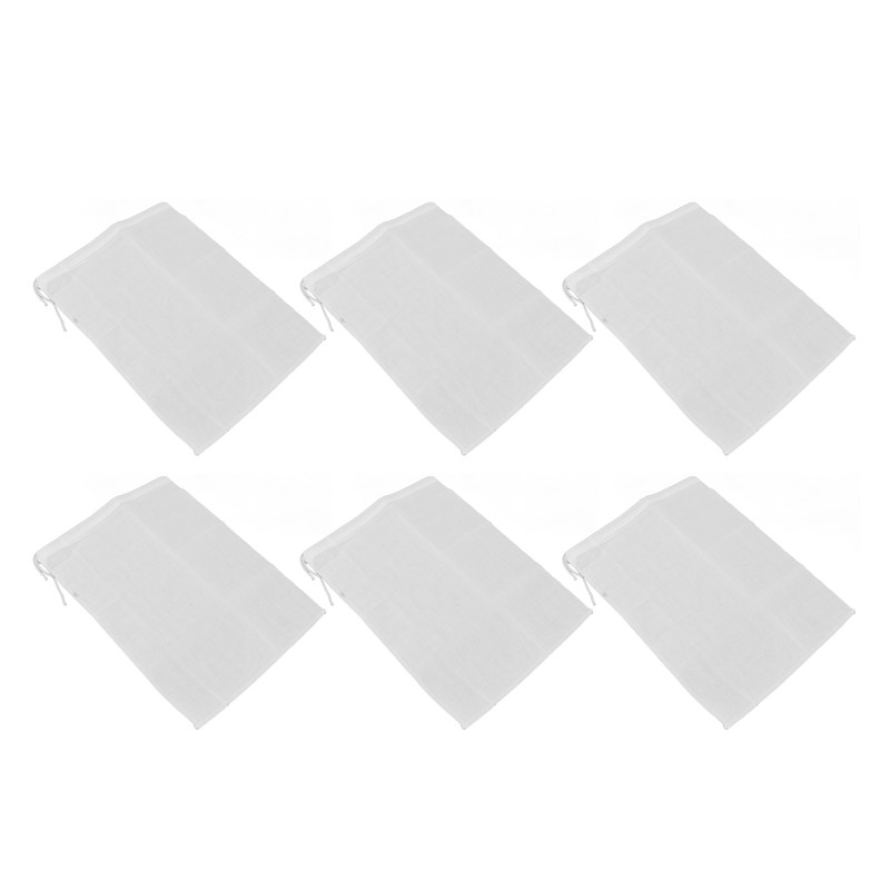 12Pcs Reusable Empty Tea Bags Drawstring Spice Cheesecloth Soup Bags