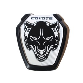 Coyote Badge Shop - S650 Style Dark Coyote Fender Badges (Pair) (White)