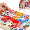 Top Bright Rompecabezas De Madera Para Niños, Bomberos 24 Piezas