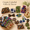 Stioyitois 20 Pcs African Print Polyester Fabric Squares, 25 x