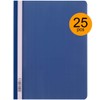 D.RECT Pack of 25 A4 plastic file folders with transparent