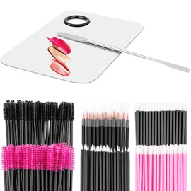 Disposable Makeup Accessories with Makeup Applicators Triangle Makeup Puffs, Mascara wands, Disposable Lip Applicators, Eyeliner Brushes Makeup Tools for Makeup Artist Supplies