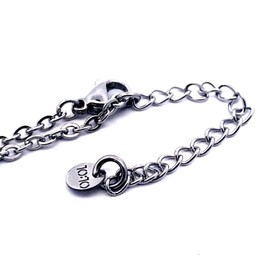 10:10 Women's Necklace with Name, Stainless Steel, Hypoallergenic, Jewellery for Women, Shiny Name, Fine Chain, Adjustable, Made in Italy, Stainless Steel