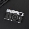 Square Metal Lens Hood for Fuji X100VI Camera Accessories Black