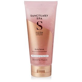 Sanctuary Spa Lily & Rose Body Scrub, No Mineral Oil, Cruelty Free & Vegan Exfoliating Body Scrub, 200ml