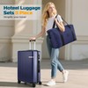 Hoteel Luggage Sets 3 Piece (4-YEARS WARRANTY), ABS+PC Suitcases with