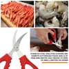 24 Pcs Kitchen Seafood Scissors for Crab Bulk,Leg Scissors Multifunctional