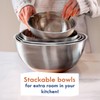 Ziruma Non-Toxic Mixing Bowls with Lids Set, Stainless Steel &